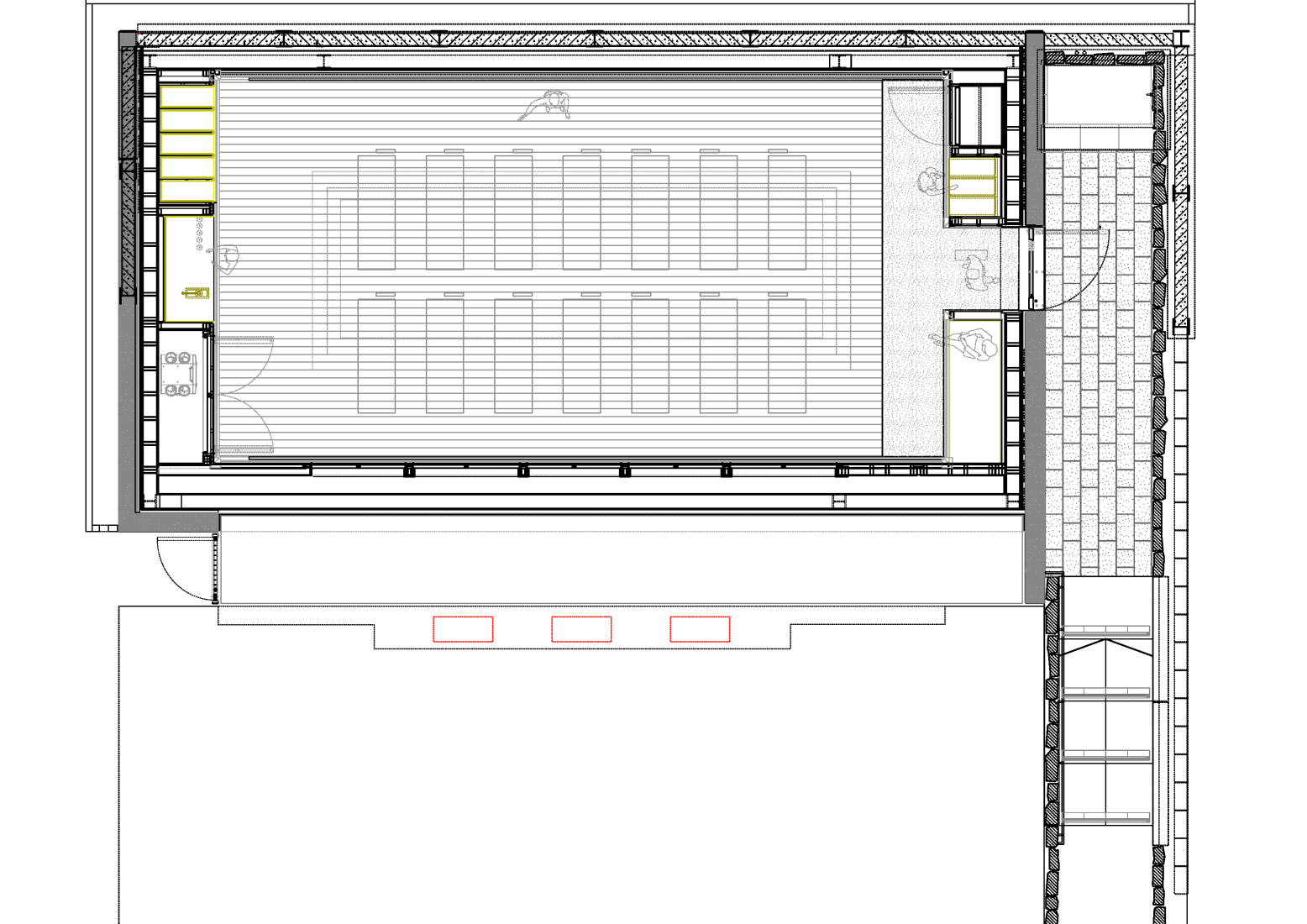 Invisible Studio completes rammedstone yoga studio in Somerset