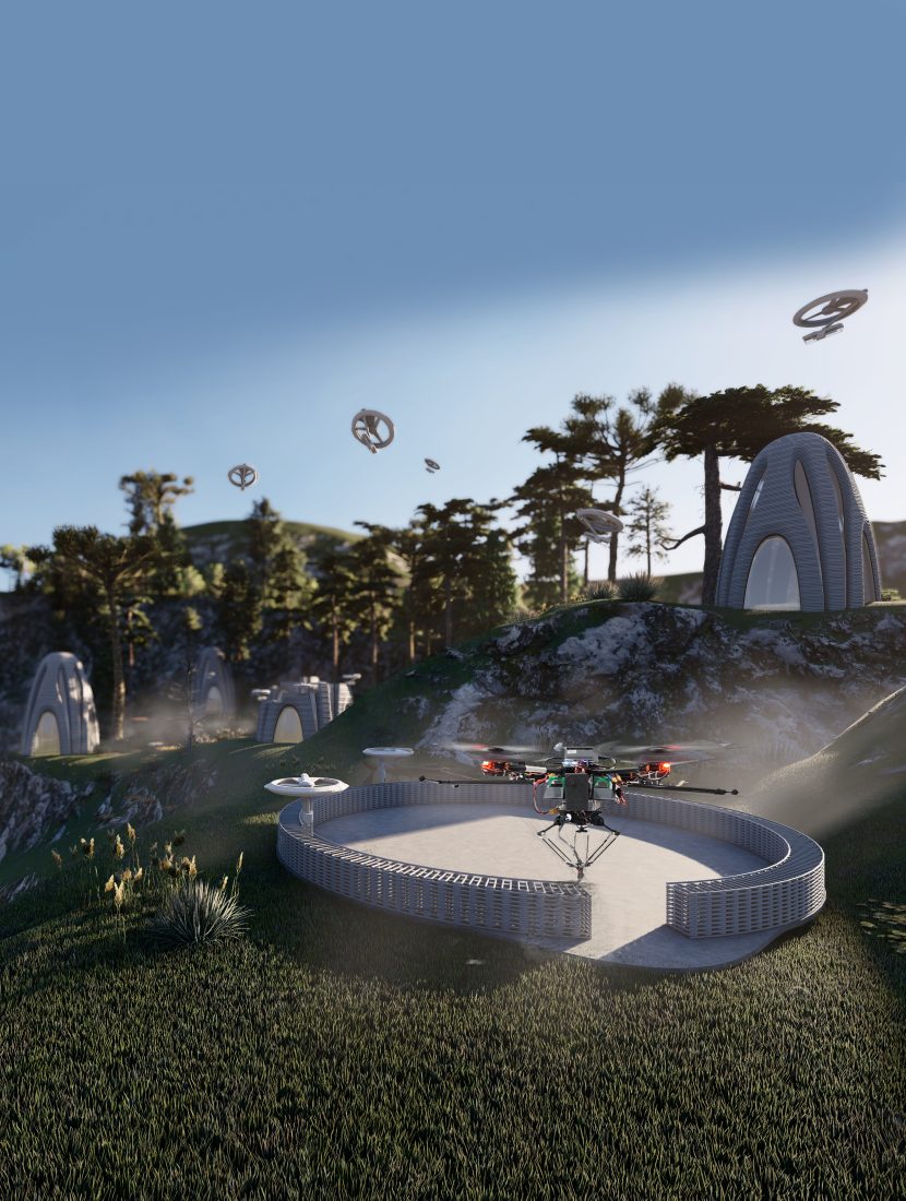 Flying 3D printing drones developed to create and repair buildings - Architect's Journal 41