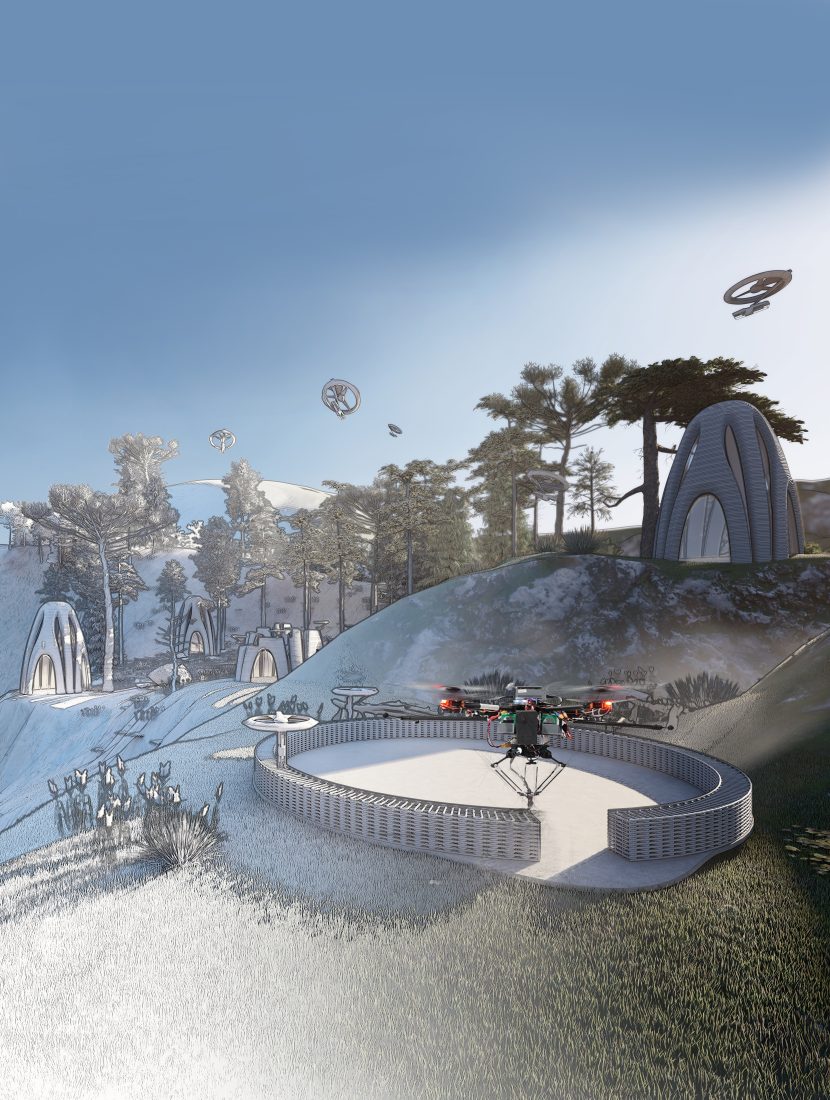 Flying 3D printing drones developed to create and repair buildings - Architect's Journal 43