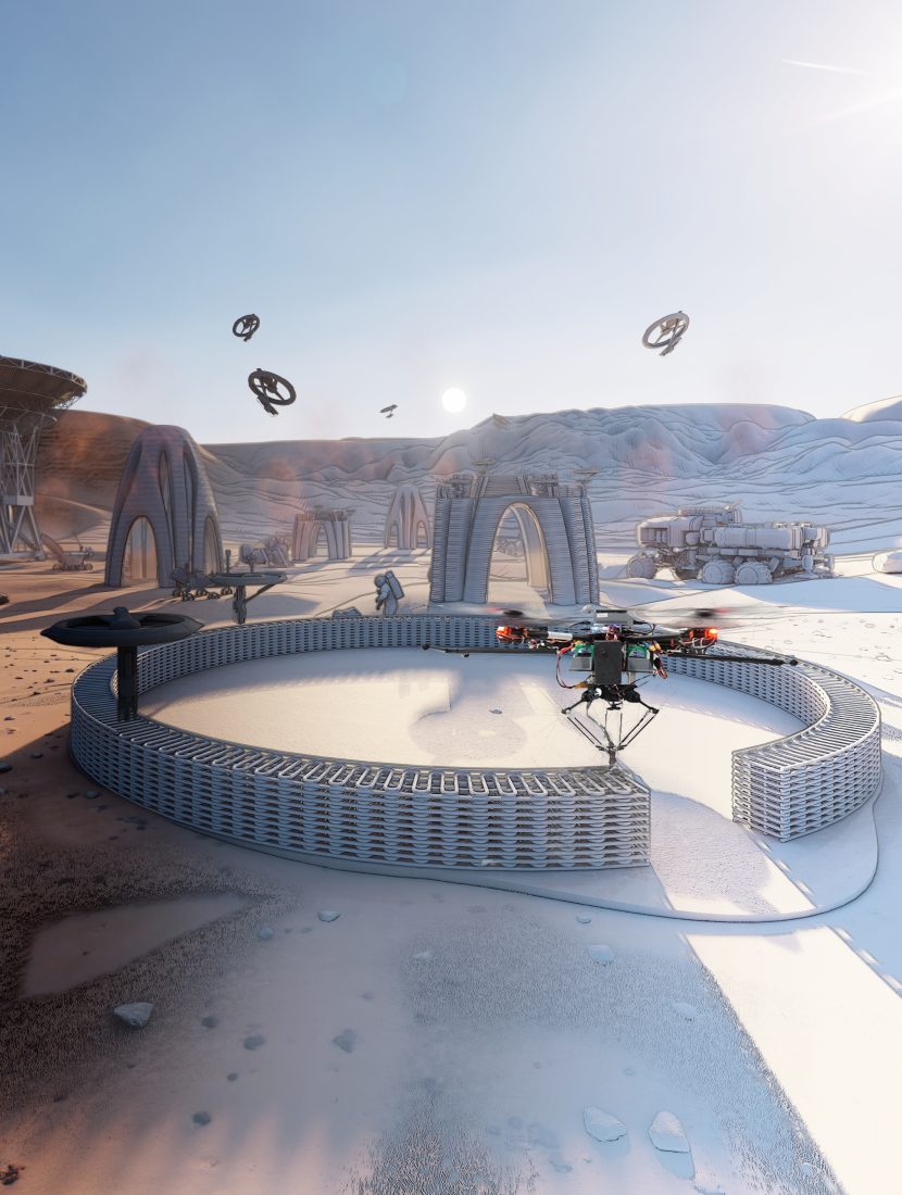 Flying 3D printing drones developed to create and repair buildings - Architect's Journal 44