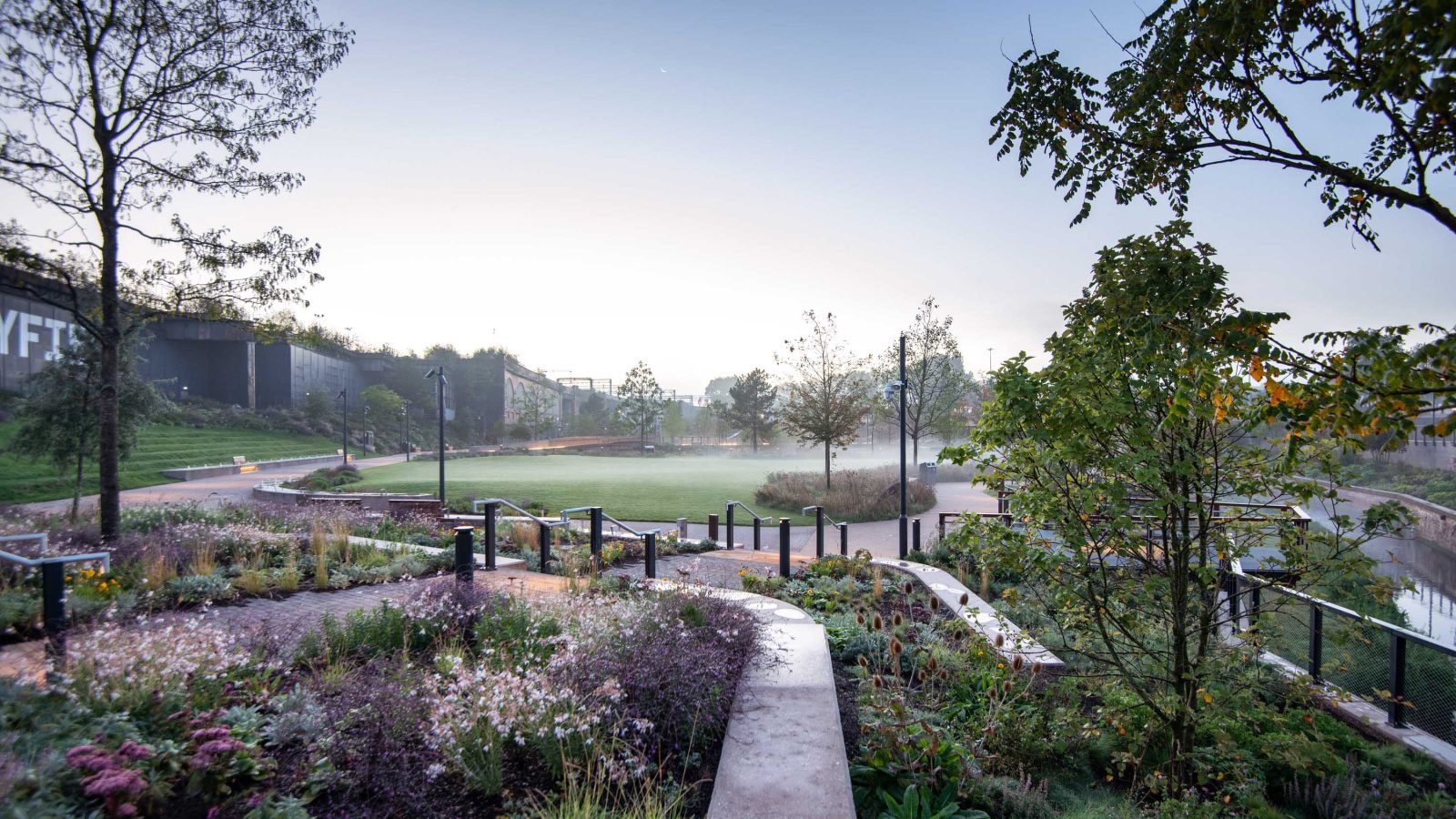 Studio Egret West’s new Manchester park opens to public