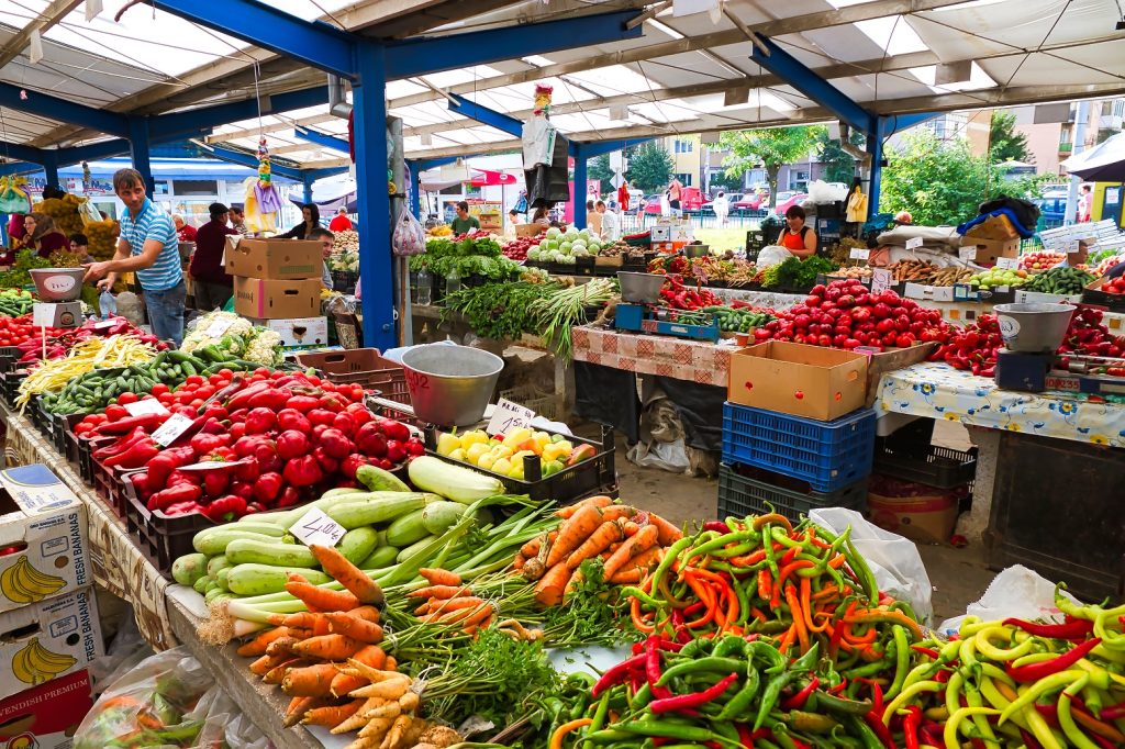 Sibiu market, Romania