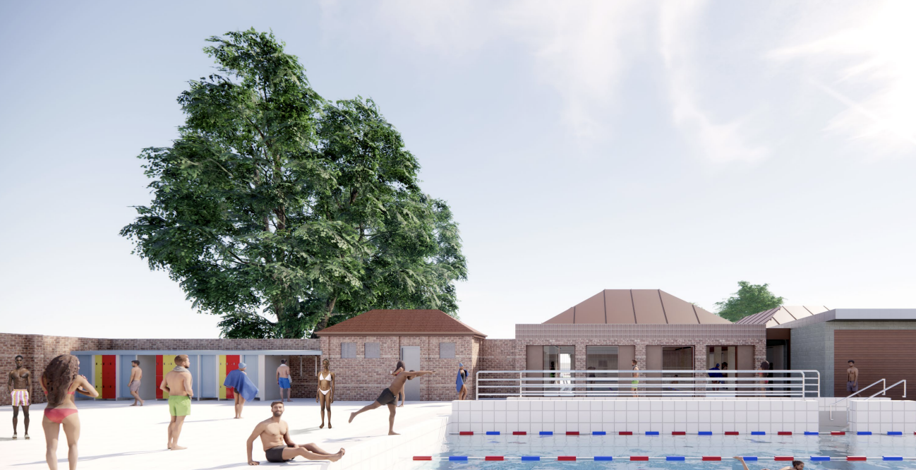 FaulknerBrowns reveals plans for teaching pool at London Fields lido