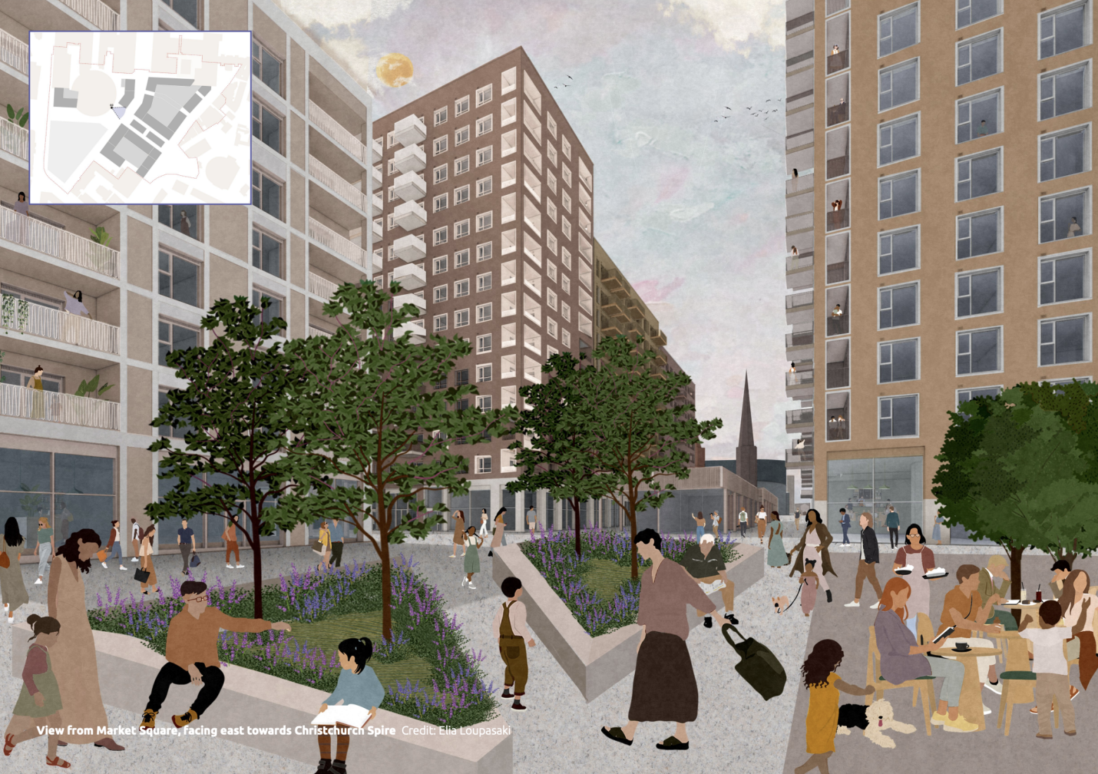 Allies and Morrison reveals updated Coventry city centre housing plans