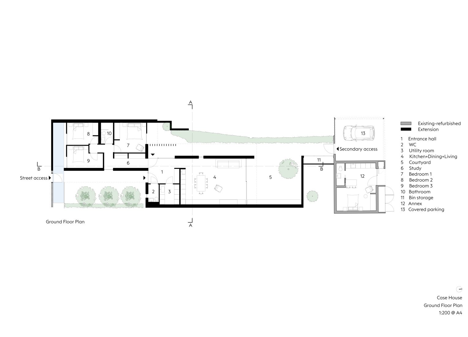 Ström Architects completes midcentury moderninspired house in Cheltenham