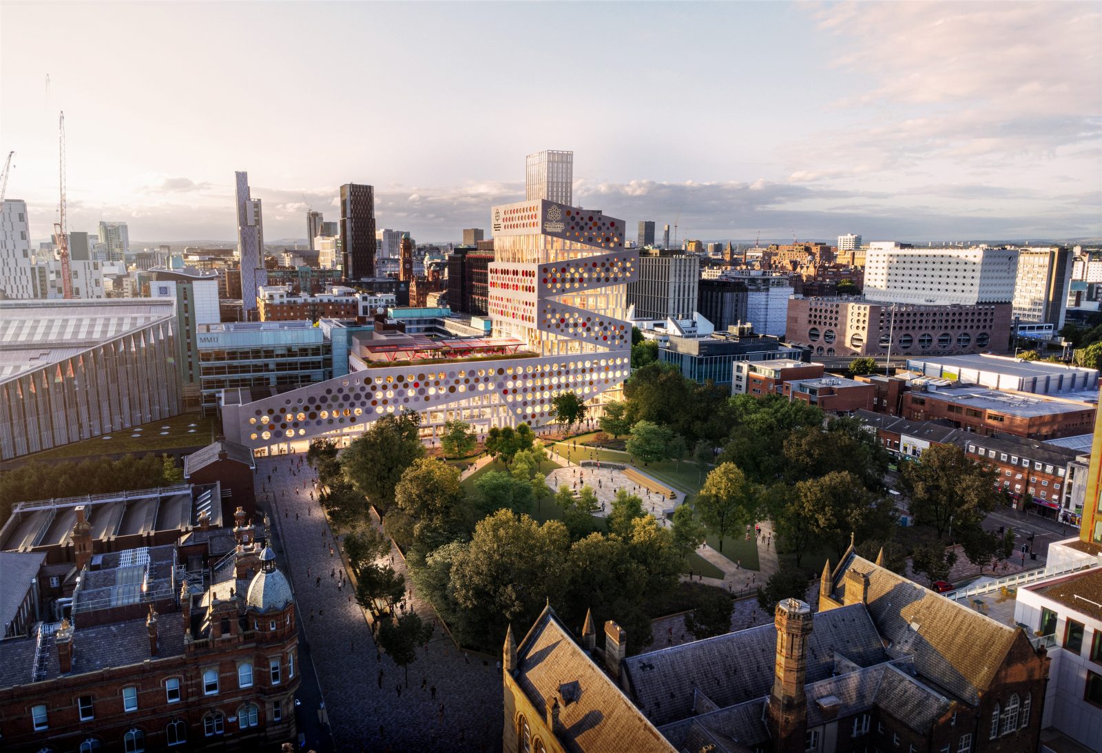 Hawkins\Brown reveals plans for scaled-back Manchester Met library
