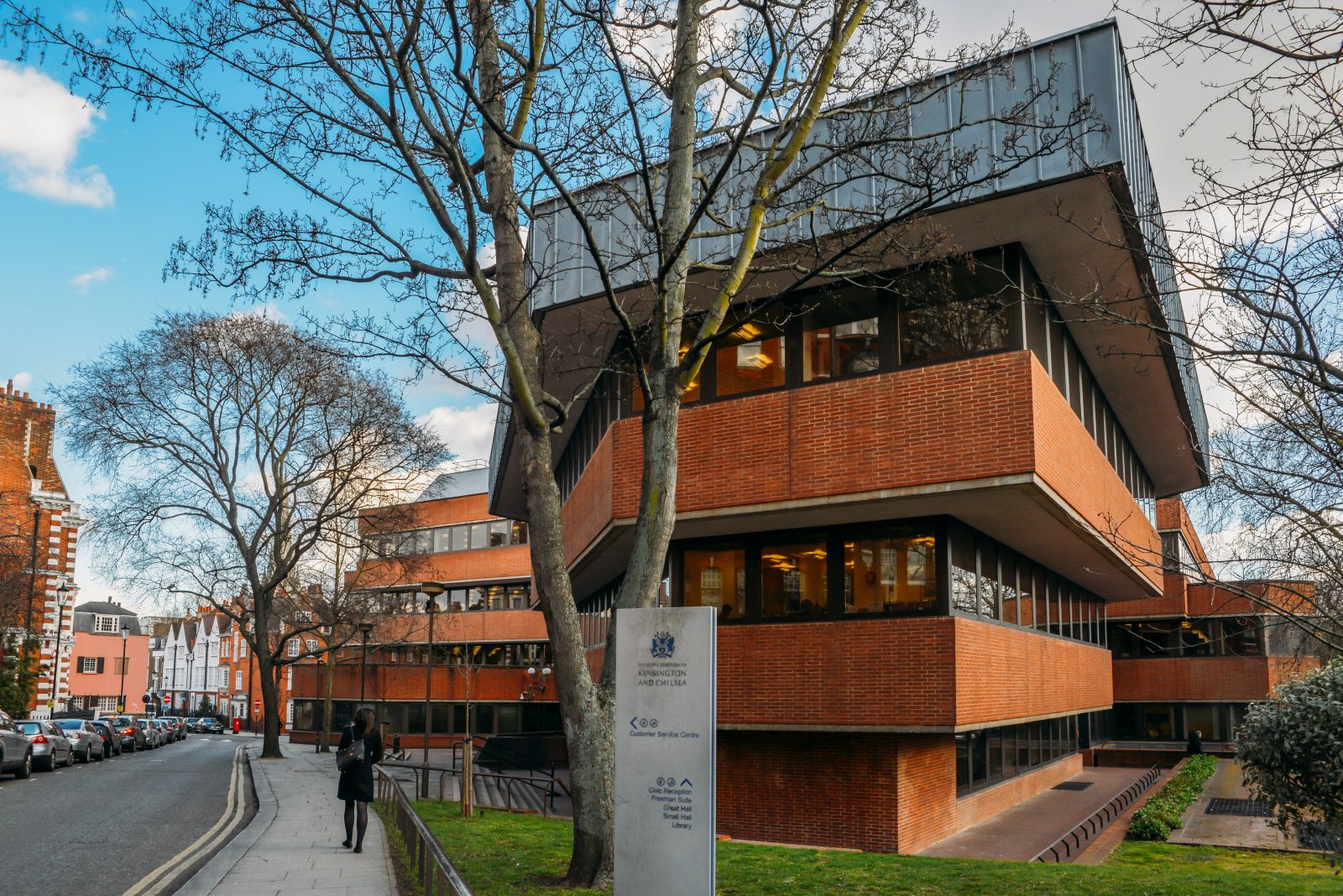 Kensington Town Hall north forecourt