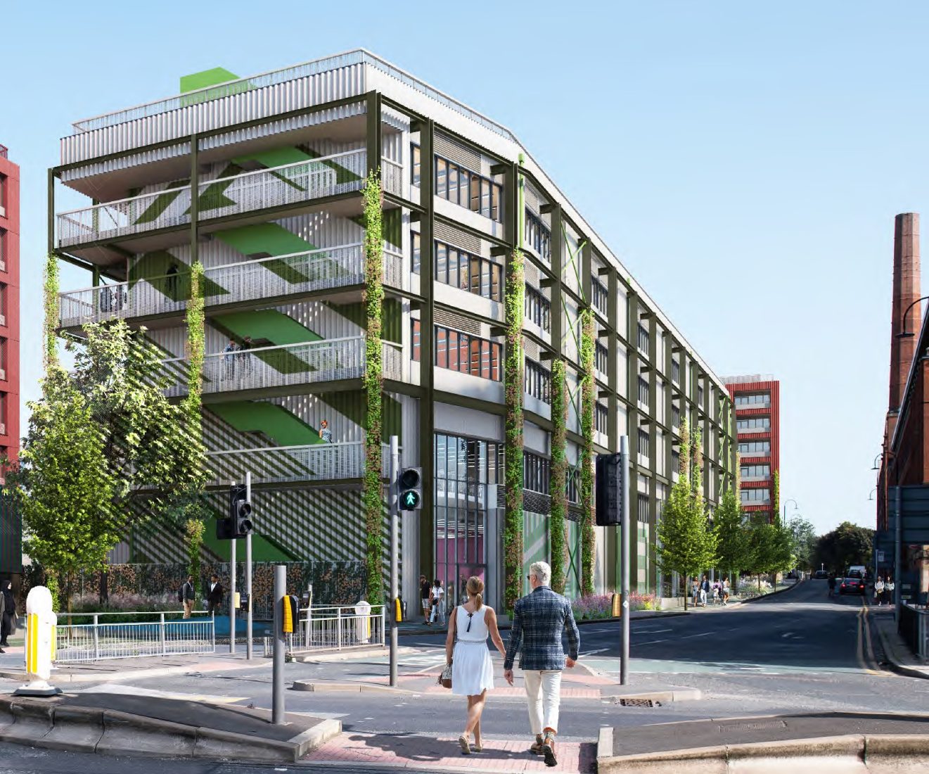 Hawkins\Brown redesigns its allelectric offices proposal in Manchester