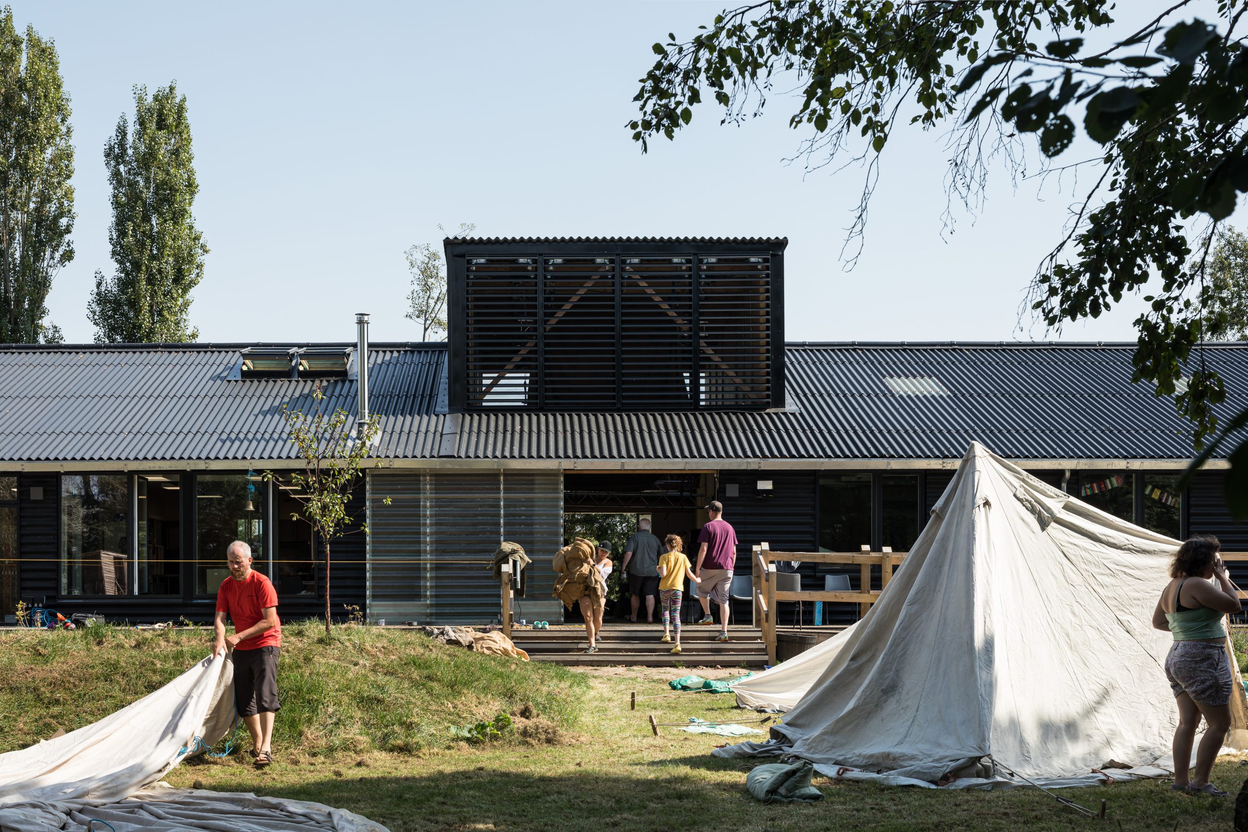 Invisible Studio and Mole unwrap new base for Forest School Camps