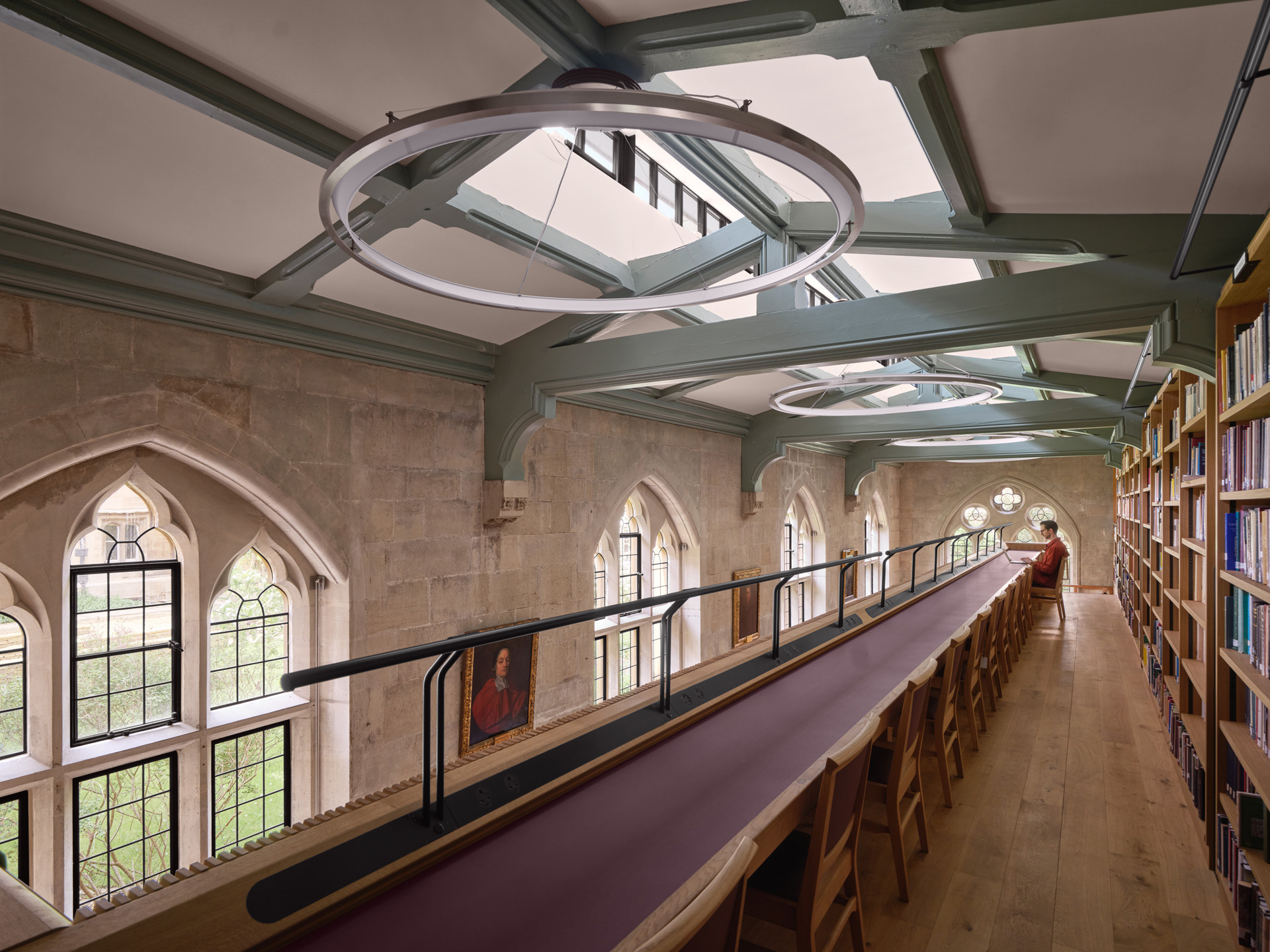Sam Scott Library Nex and Donald Insall refurbish George Gilbert Scott-designed library ...