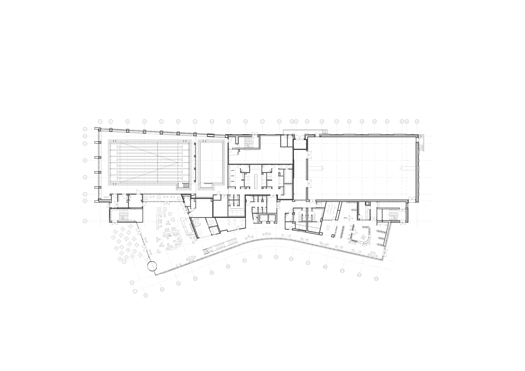 GT3 designs sports, leisure and library hub in Northumberland - Leisure Activity Space Apartment Plan