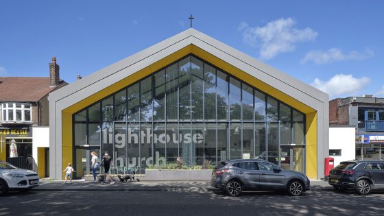 Shedkm designs extensively glazed ‘beacon’ church for Merseyside