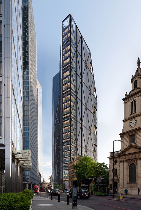 RSHP submits plans for 54-storey City of London tower to replace 70s office