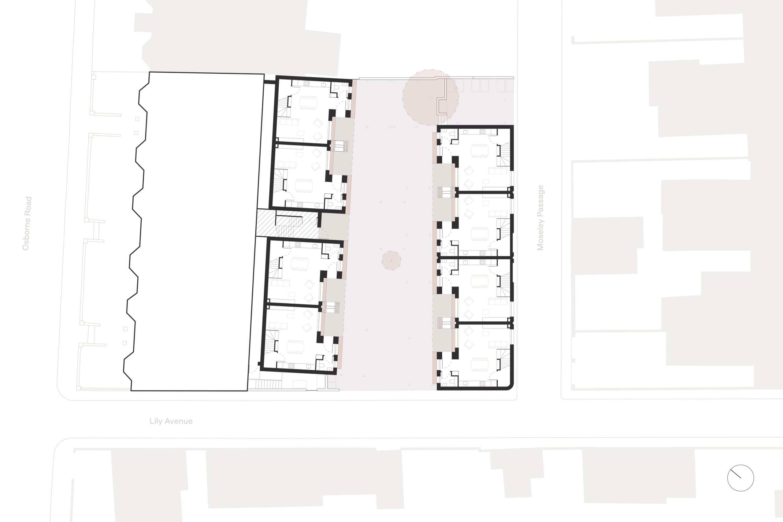 Emerging practice Alt Studios submits Newcastle infill mews plans