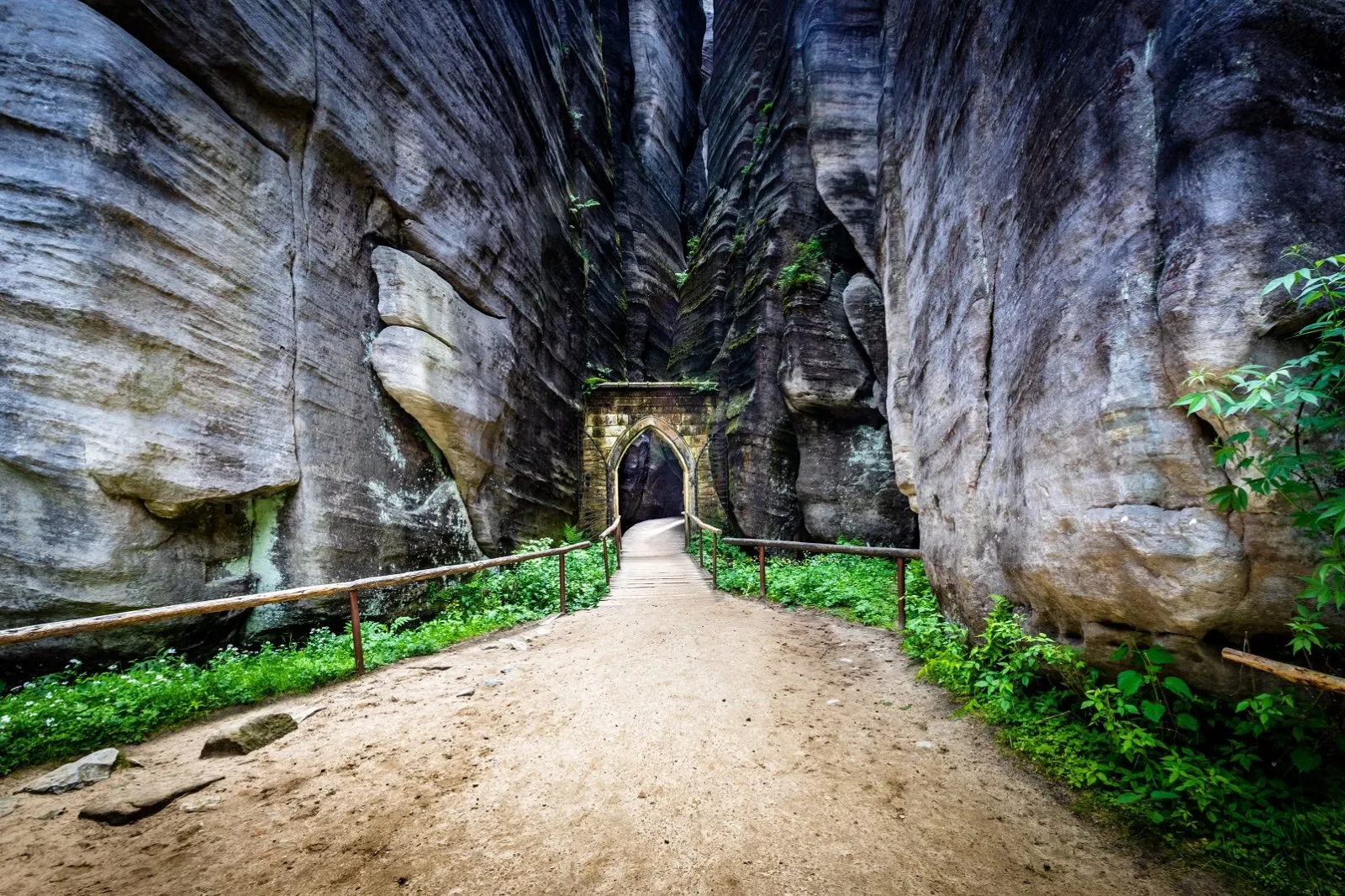 Adršpach Rocks gateway, Czechia