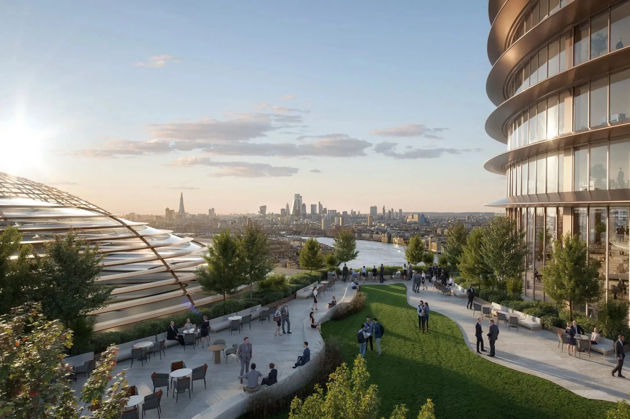 Foster + Partners teases design for JP Morgan tower at Canary Wharf