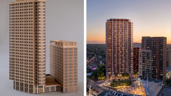 Sheppard Robson submits hotel and student housing towers for Wembley