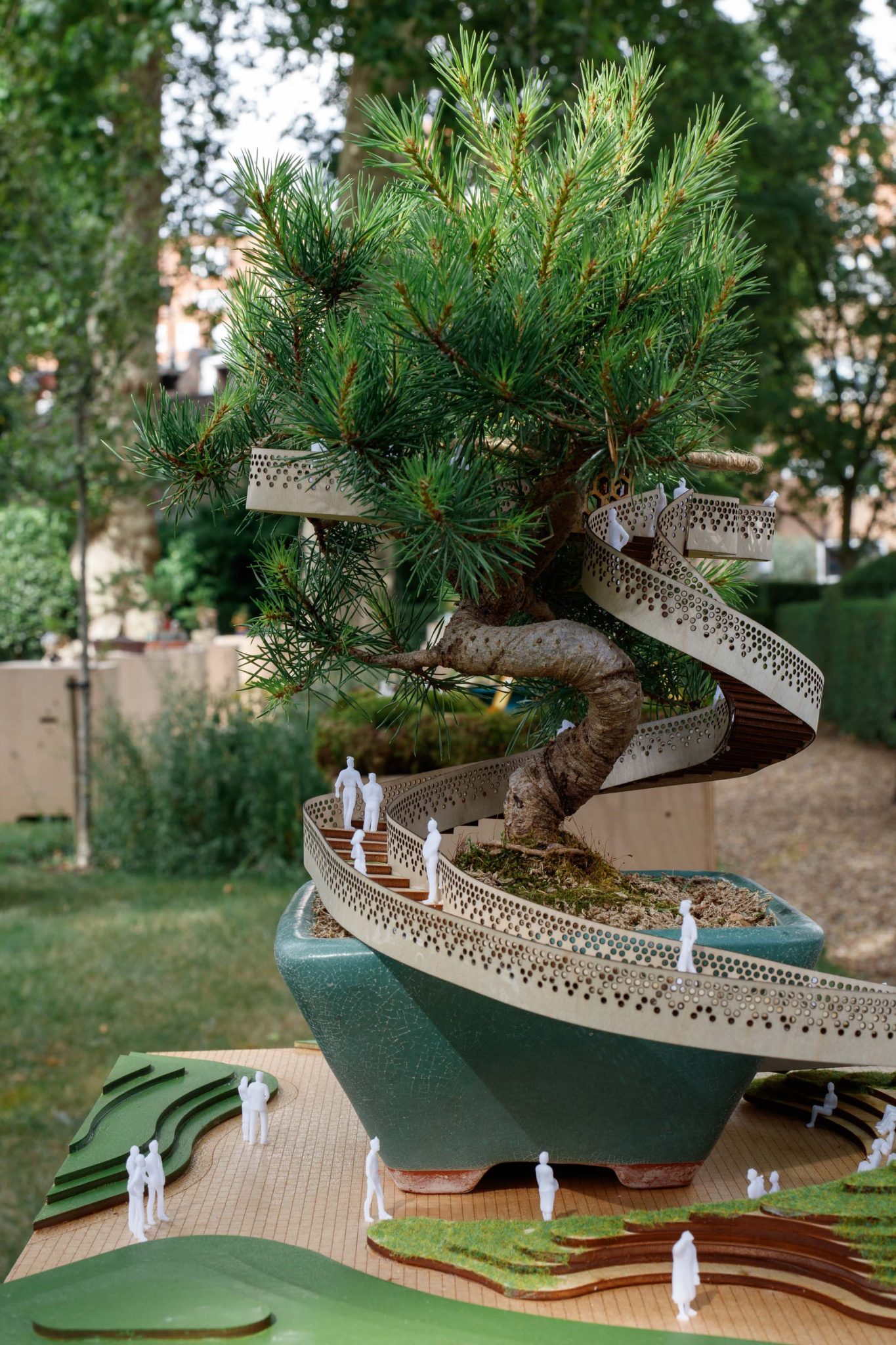Bogle Tree Display Architects’ bonsai treehouses go on display in London