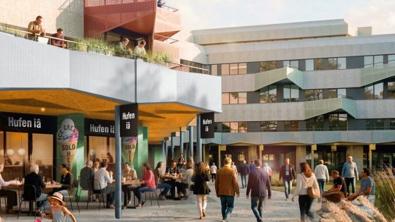 Studio Egret West shows off housing retrofit plan for Swansea Civic Centre